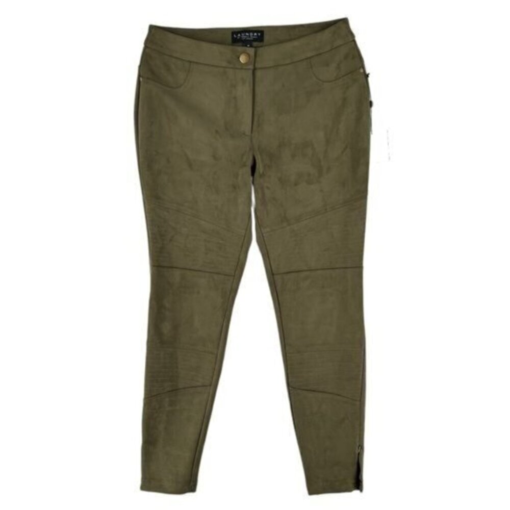 Laundry Shelli Segal Stretch Faux Suede Moto Pant